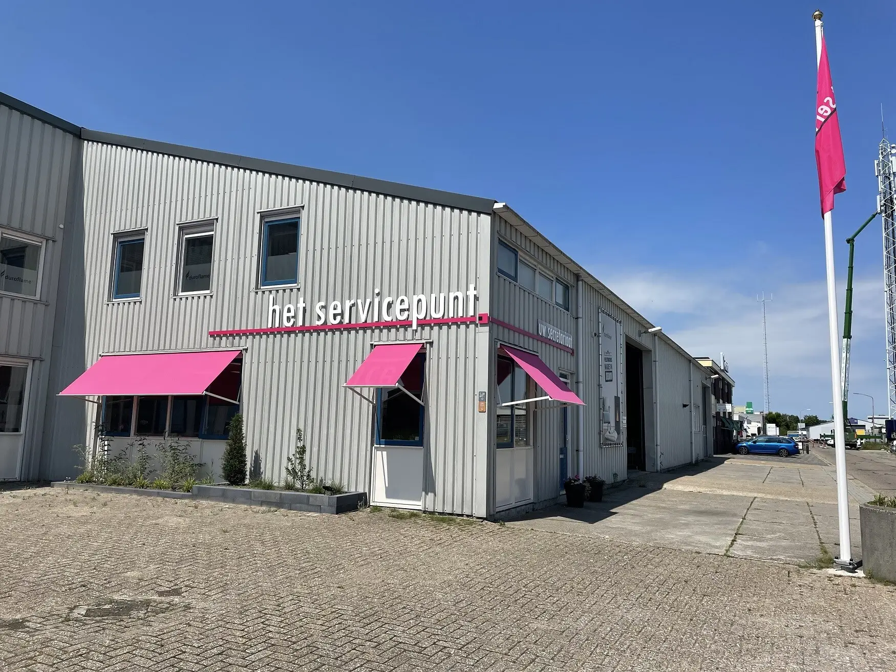 HSP met luifels en vlag